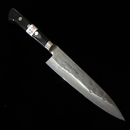 Couteau Petty (Office) TERUYASU FUJIWARA (Fujiwara Teruyasu) – Série "Maboroshi no Meito" (Le Couteau de légende/fantastique) – Acier Shirogami n°1 (Acier Blanc) (150 mm)
