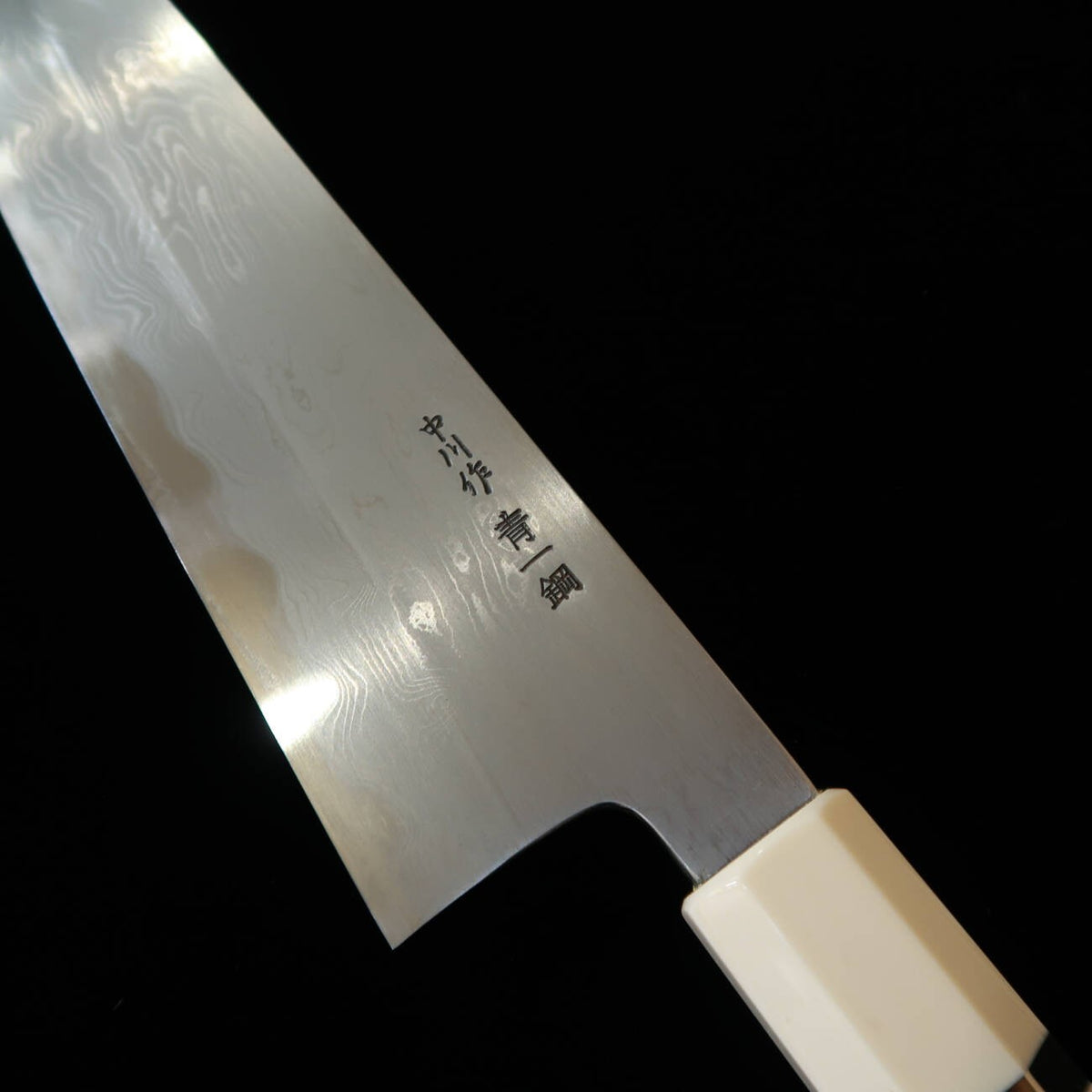Miura Hai MIURA Obidama Gyuto Aogami nº1 Damasco mango de turquesa blanca (210/240 mm)