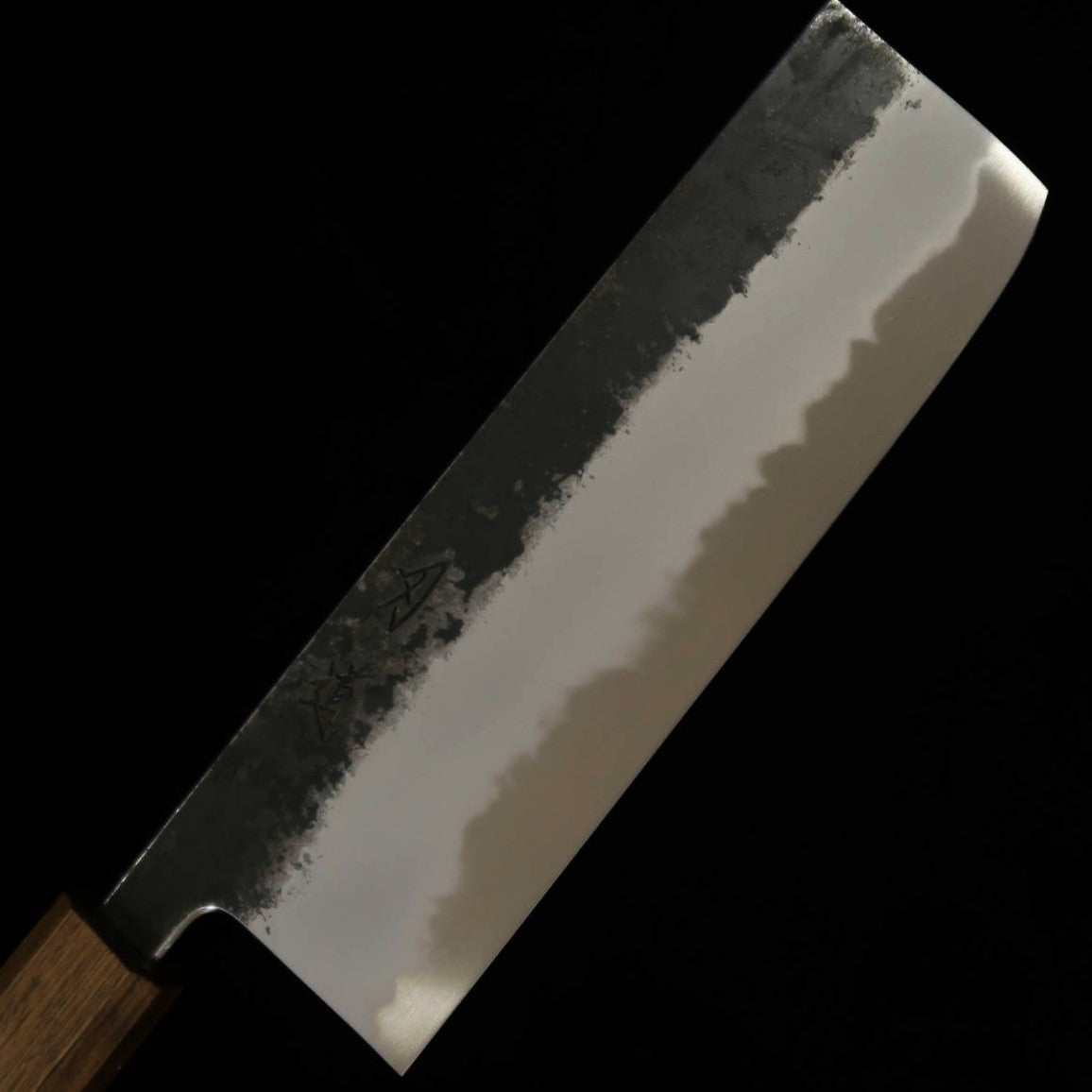 刃道HADO 墨 菜切 白紙二号 樫 拭漆黒柄 （165ｍｍ）