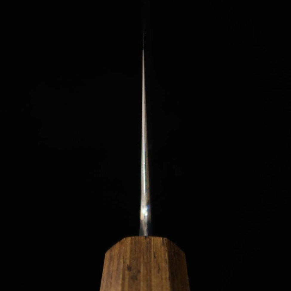 刃道HADO 墨 菜切 白紙二号 樫 拭漆黒柄 （165ｍｍ）