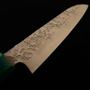 STYLE-K Makoto Kurosaki, petty Midoridzuki SGSTRIX, martillado, mango octogonal de ébano (135 mm)