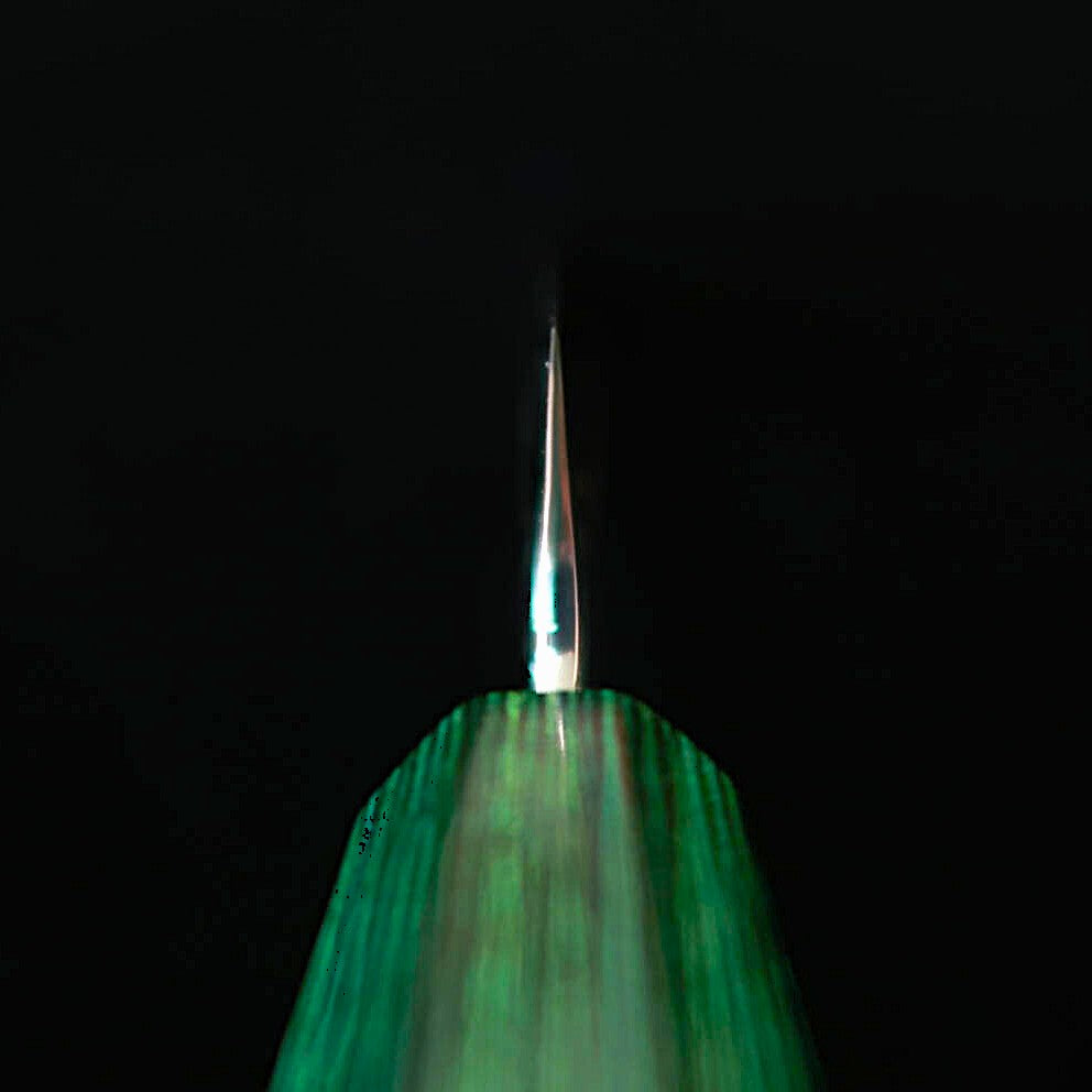 STYLE-K 黒崎真 ペティ 緑月Samidorizuki SGSTRIX 鎚目 黒檀八角柄（135mm）