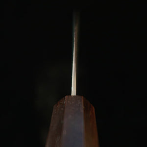 NIGARA Nitō forge – Anmon petty SG2, manche octogonal monobloc en ébène (150 mm)