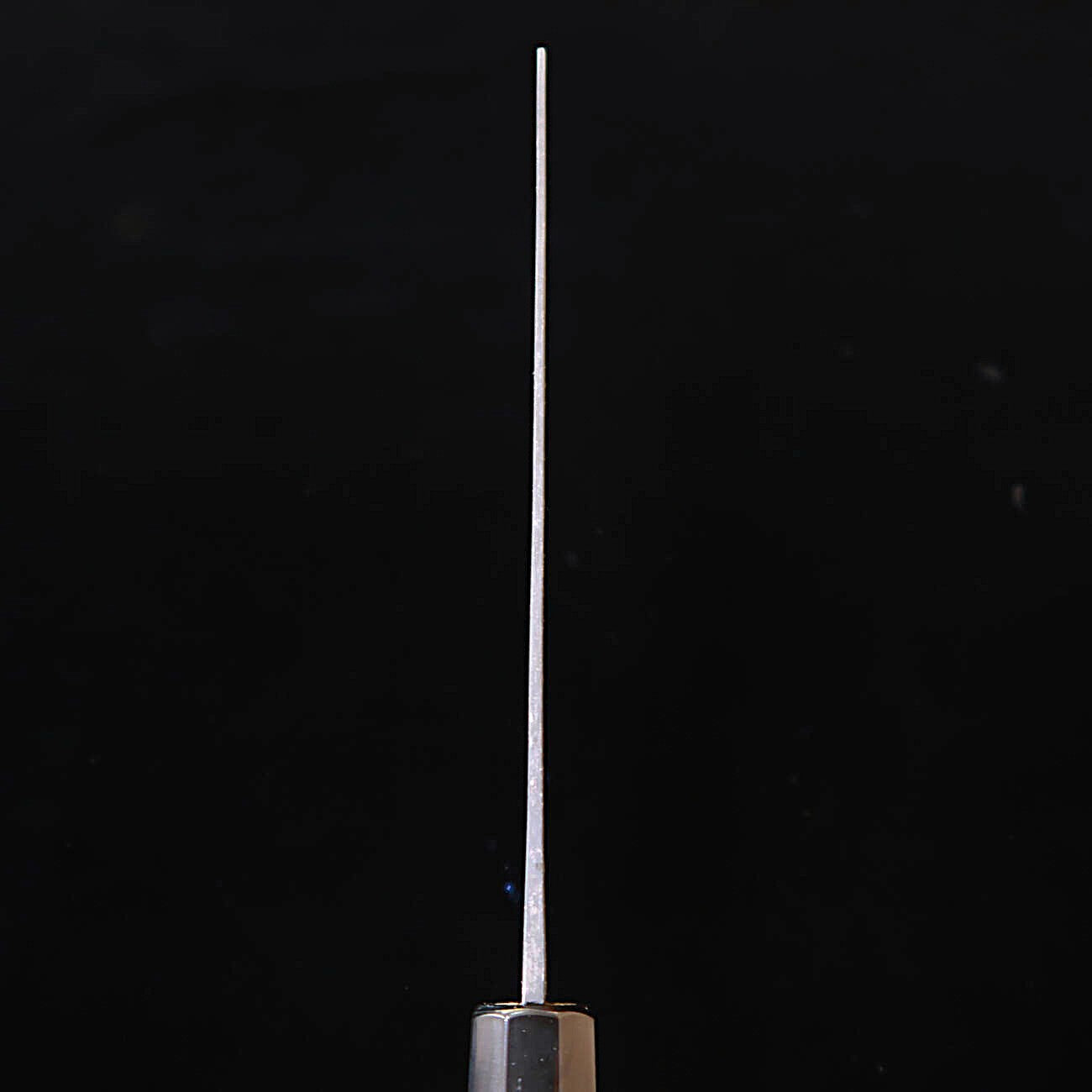 MIURA Nakiri White Steel No.2, Kurouchi Finish with Octagonal Magnolia Handle (165mm)