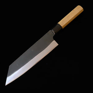 MIURA Bunka Shirogami nº2, forja negra, mango octogonal de magnolia con virola de cuerno de búfalo (165 mm)
