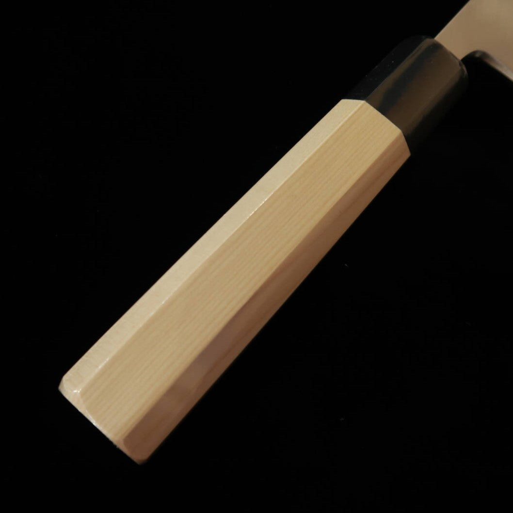 SUISIN Suisin, obra de Kenji Togashi, mi-oroshi deba, acero Shirogami nº 2, mango octogonal de magnolia, con funda (210/240 mm)