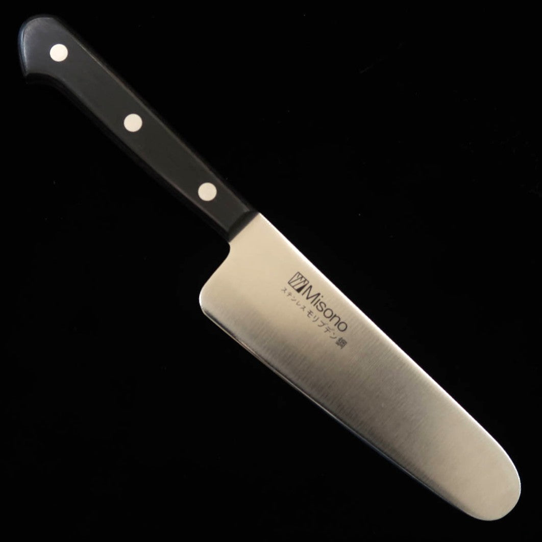 Misono MISONO cuchillo para niños, acero de molibdeno, mango de laminado negro (120 mm)