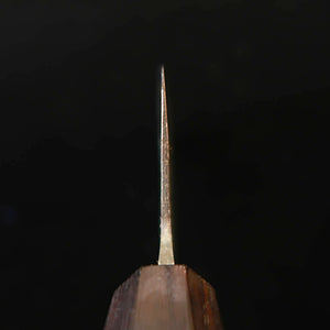 MIURA 三浦, nakiri, acero Aogami #1, acabado negro forjado, mango octogonal de nogal (165 mm)