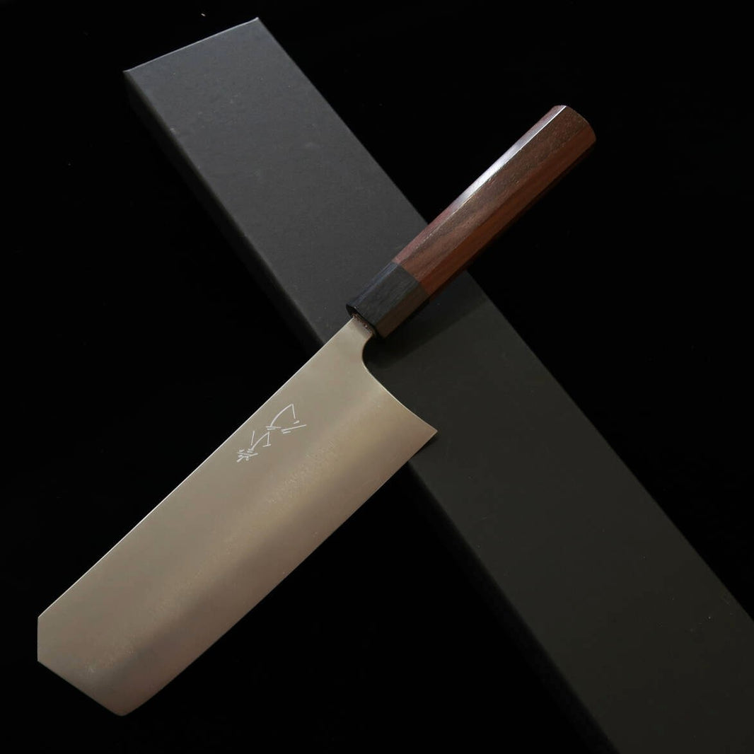 Takayuki Shibata TAKAYUKI SHIBATA Koutetsu Cromax Bocho Nakiri Cabo Octogonal de Pau-rosa (170 mm)