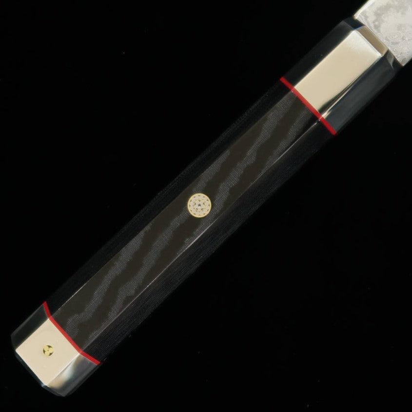 【 シェフヒロ  ✖ MCUSTA三昧】 スペシャル スプラッシュダマスカス VG10  リネンマイカルタ柄  牛刀 (210mm)