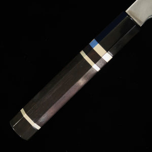 [Chef Hiro x MIURA] Kiritsuke Gyuto "Hai," Ginsan Steel, Kasumi Finish with Ebony Silver-Ring Handle (240mm)