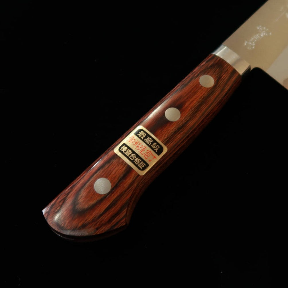 Masazumi gyuto tipo espada, VG10 Gold, con virola metálica CV-602 (180 mm)