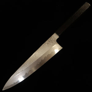 KAGEKIYO Aogami 1, couteau de chef japonais, acier damassé à revêtement inox, manche Hirame Bokashi (210/240 mm)