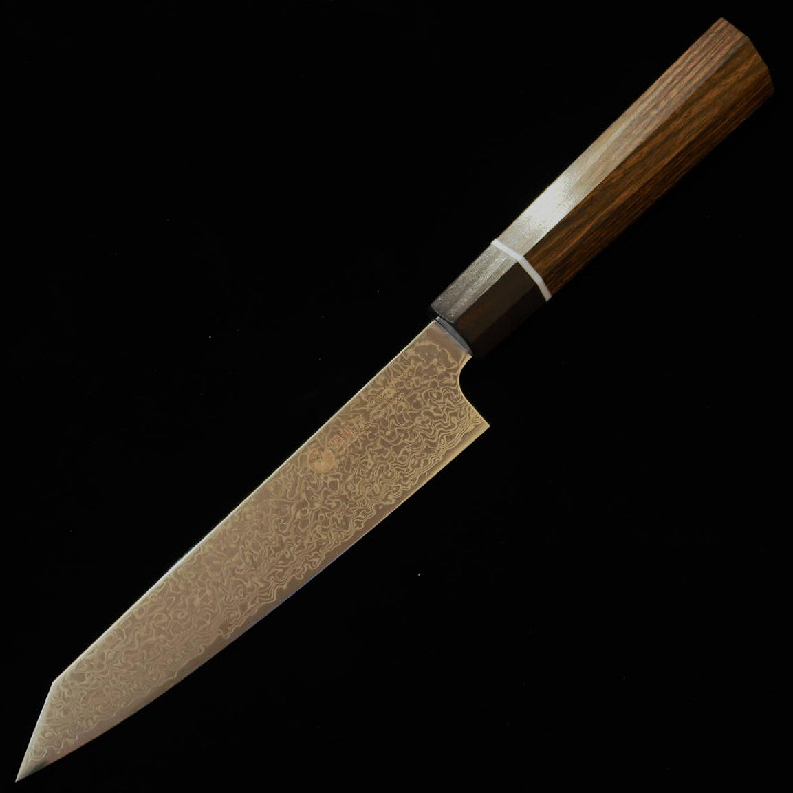 関兼次SEKIKANETSUGU 瑞雲 ZUIUN ペティ SG2 ダマスカス 積層強化七角柄（150mm）