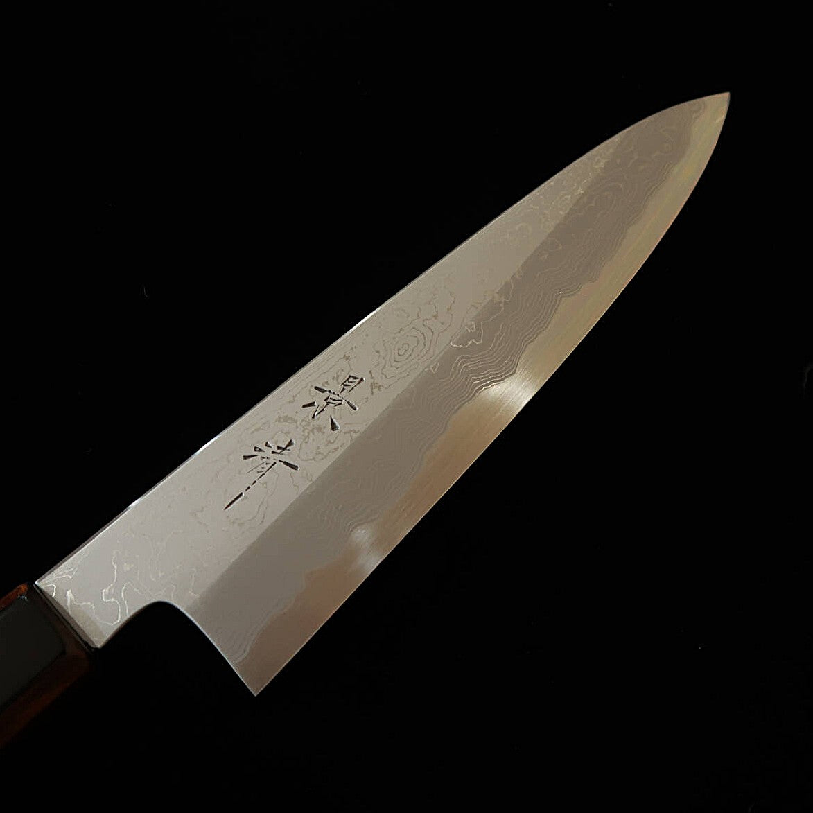 景清 KAGEKIYO 青一鋼 ダマスカス 漆黒呂 和牛刀 (210mm/240mm)