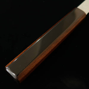 KAGEKIYO 景清 Ao-ichi-gō (acero azul #1) damasco, wa-gyuto negro lacado (210 mm/240 mm)