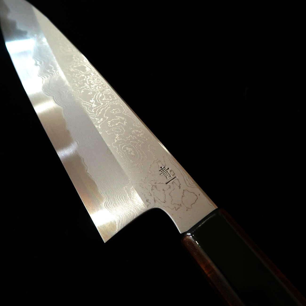 景清 KAGEKIYO 青一鋼 ダマスカス 漆黒呂 和牛刀 (210mm/240mm)