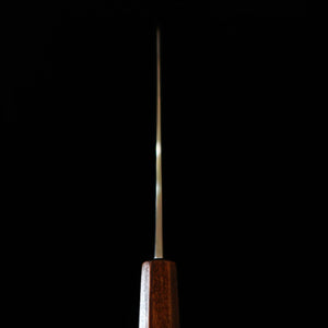 KAGEKIYO 景清 Ao-ichi-gō (acero azul #1) damasco, wa-gyuto negro lacado (210 mm/240 mm)