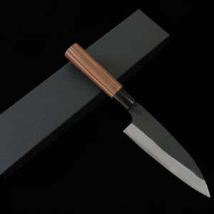 MIURA Funayuki White steel Black Finish Walnut Handle (165mm)