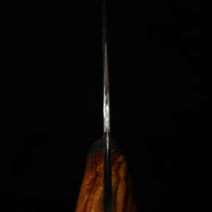 二唐刃物鍛錬所NIGARA  切付菜切 SG2 黒打 槌目 アイアンウッドハンドル（180mm）