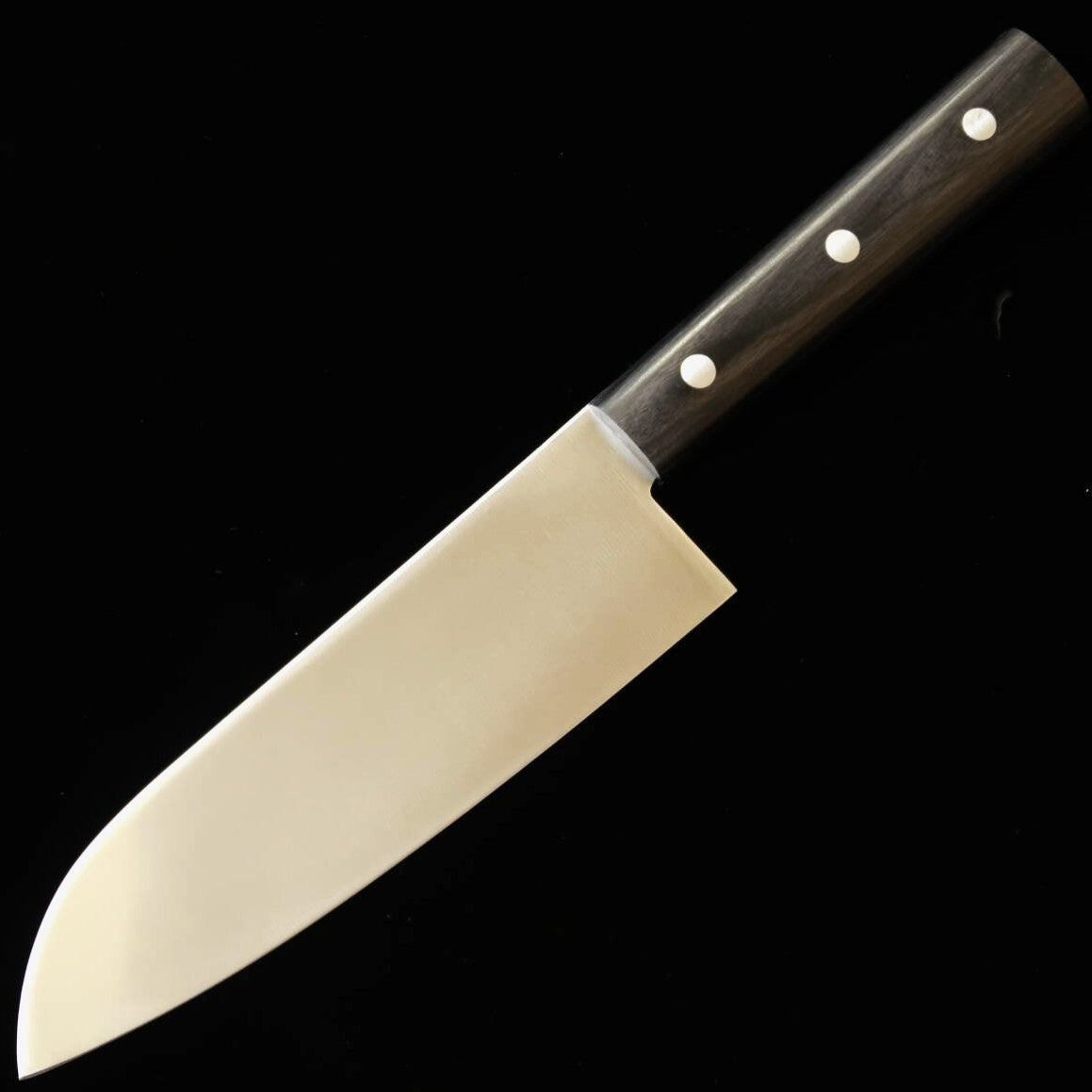 MASAHIRO Santoku Stainless Steel Laminated Reinforced Wood Round Handle (165mm)