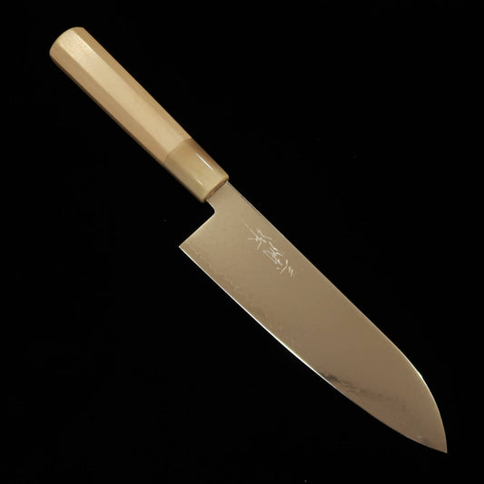 三浦 MIURA VG-10 三徳 ダマスカス 朴八角柄 (180mm)