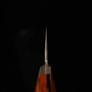 Couteau Nakiri Suzukaze, Acier Poudre Damas Martelé, Manche en Bois Lamellé Compressé (165 mm)