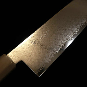 三浦 MIURA VG-10 三徳 ダマスカス 朴八角柄 (180mm)
