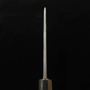 Miura MIURA Sabaki de doble filo Shirogami #2 acabado negro, mango octogonal de magnolia con virola de cuerno de búfalo (145 mm)
