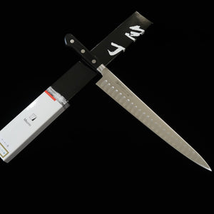 Sujihiki para salmón MISONO acero de molibdeno, mango de resina negra (240/270 mm)