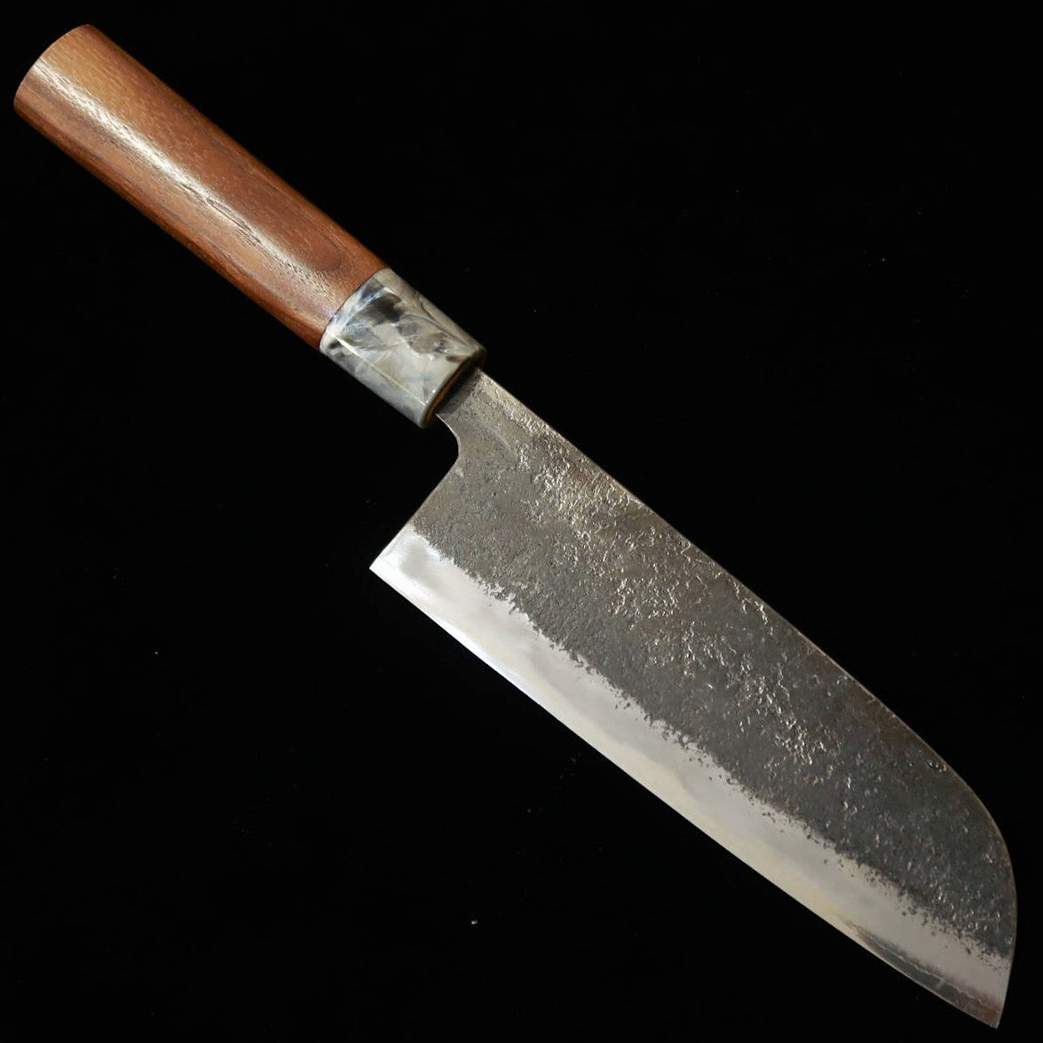 三輪刃物MIWAHAMONO 菜切三徳型 青紙一号 胡桃柄（180mm)