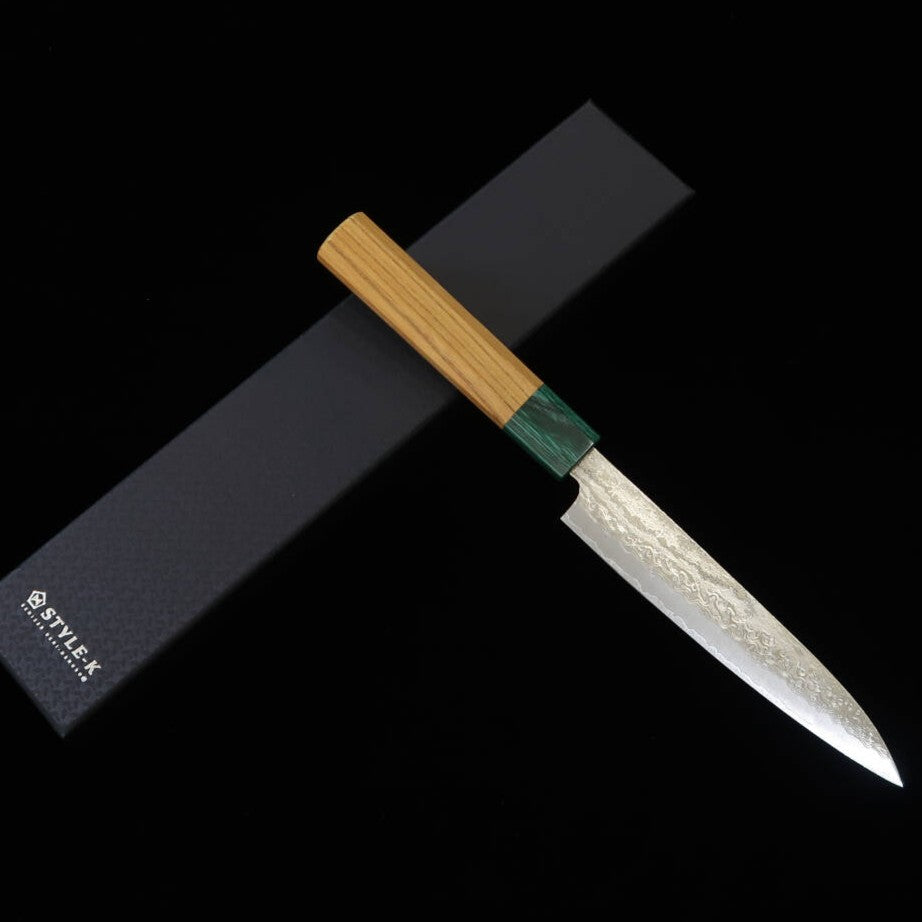 Petty STYLE-K Kurosaki Shin Kodama VG10W Damasco Cabo de Zelkova (150mm)