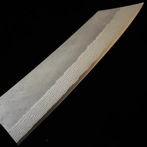 Nigara Hamono NIGARA VG10 Hammered Damascus Kiritsuke Gyuto with Teak Handle (240mm)