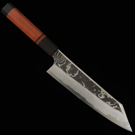 Hatsukokoro Yorokobi SP Kiritsuke Gyuto SLD Finition Noire Blast Manche Bubinga (210 mm)