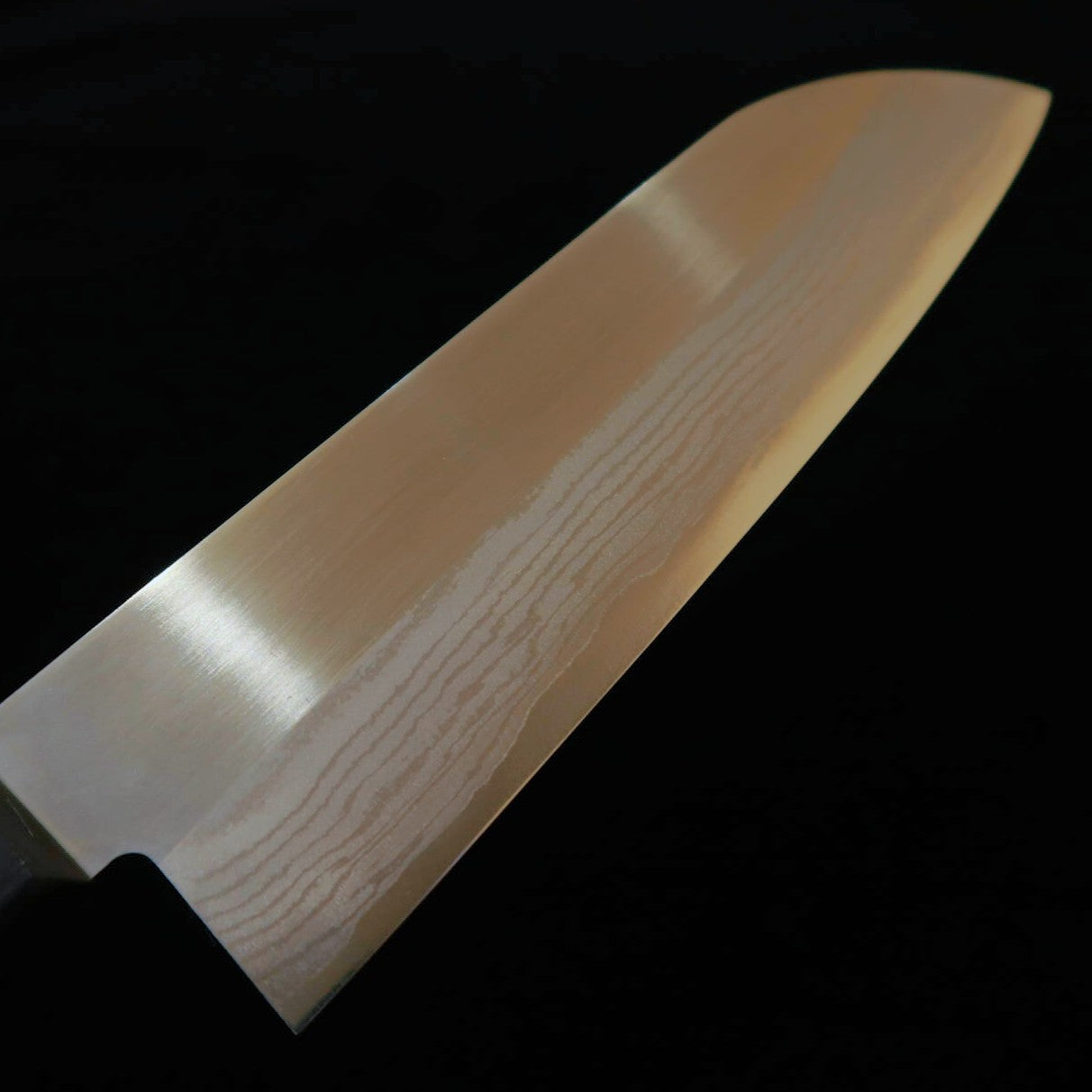 三浦MIURA 三徳 DPゴールド ダマスカス 黒合板柄（170ｍｍ）