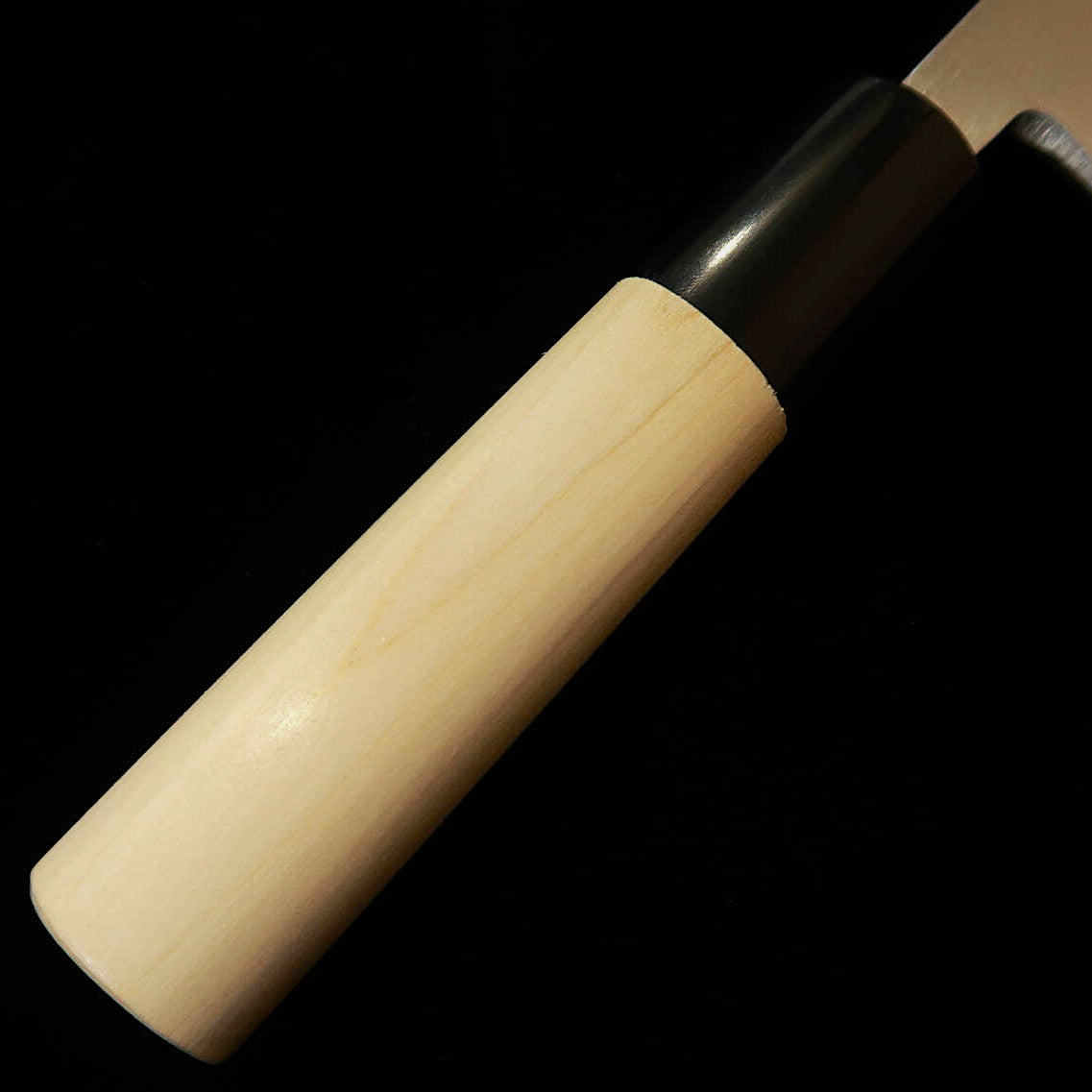 三浦MIURA 出刃 青紙二号 朴丸柄 水牛 （120ｍｍ）