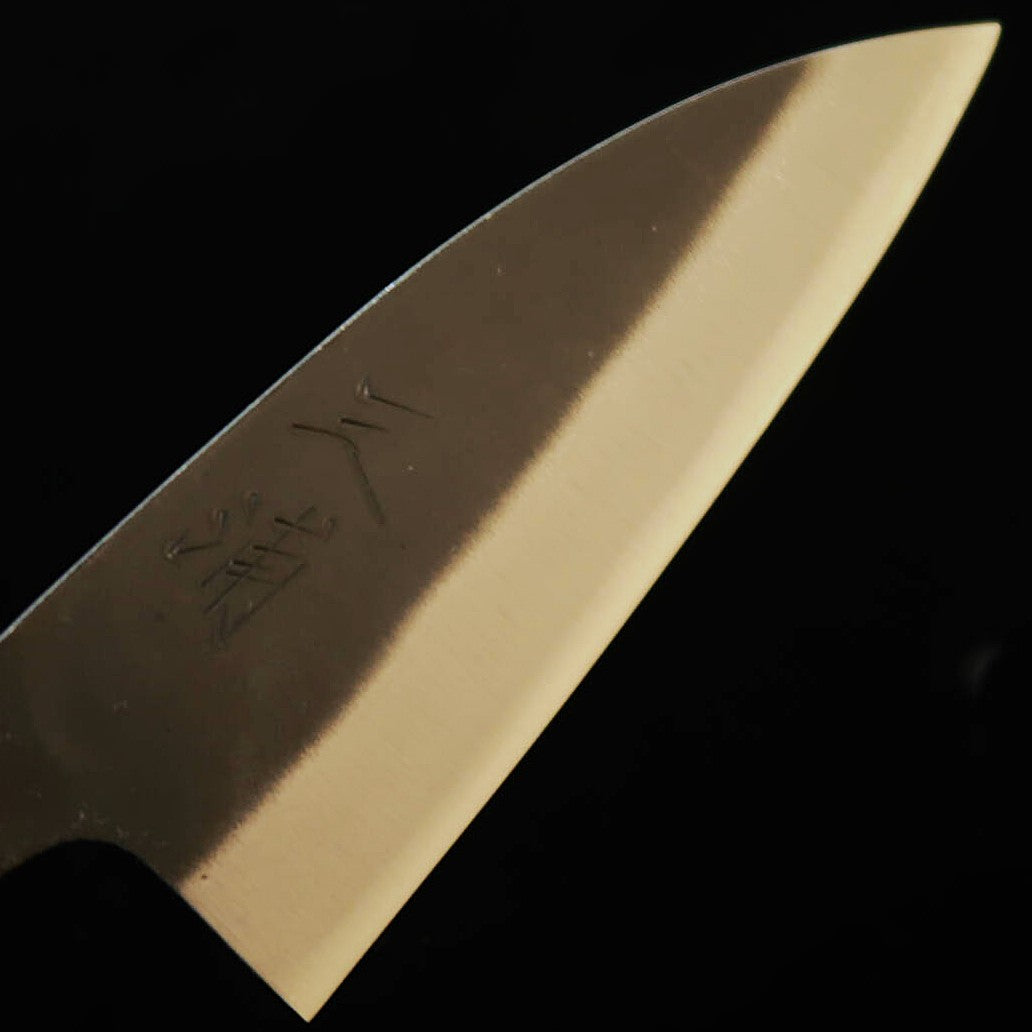 三浦MIURA 万能小包丁 白紙二号 黒打 SGW八角柄 （105ｍｍ）