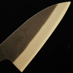 MIURA Petit couteau universel Acier Shirogami n°2 Finition kuro-uchi Manche octogonal SGW (105 mm)