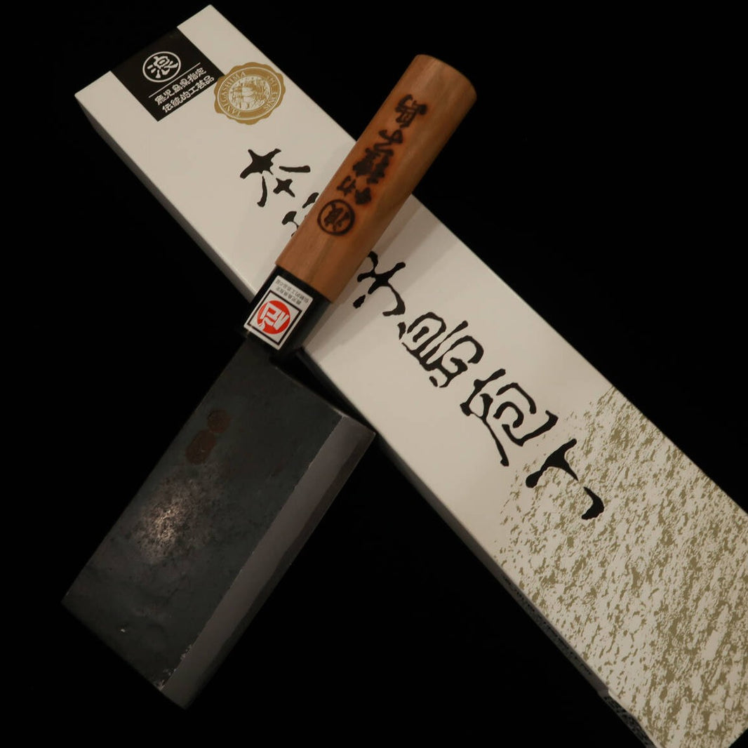 IKENAMI HAMONO Shirogami nº 1 mango de cerezo cuchillo para huesos de ciervo (125 mm)