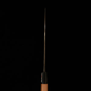 IKENAMI HAMONO, Couteau à sashimi double tranchant, Acier blanc n°1, Inox, Manche en cerisier (210 mm)