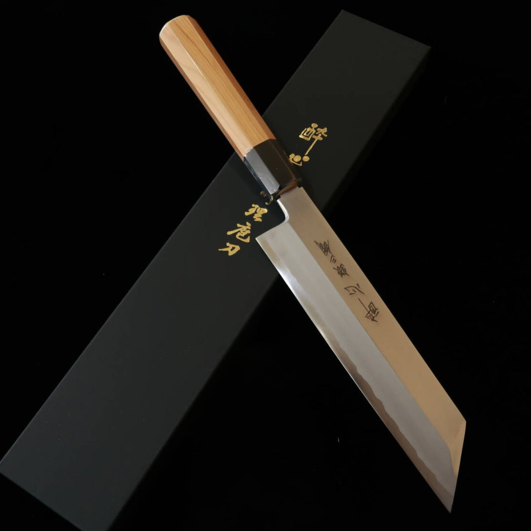 SUISIN Mukimono Gingami nº3, acabado kasumi, mango de tejo (210 mm)