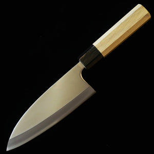 三浦MIURA　出刃　左利き用　銀三　水牛朴八角柄　（150-180ｍｍ）