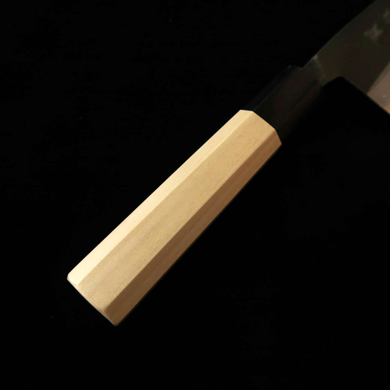 石鎚ISHIDUCHI 文化 青鋼 黒打ち 朴八角柄（180mm）
