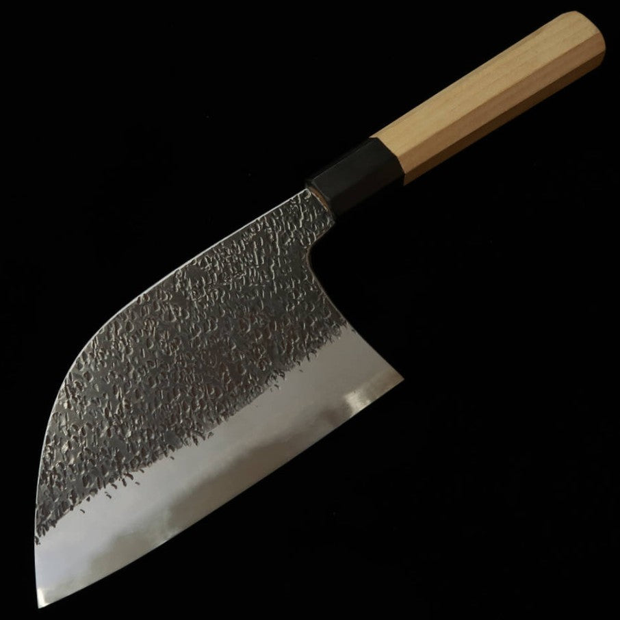 宮崎鍛冶屋 MIYAZAKI KAJIYA 青紙スーパー 軟鉄本割込 鎚目 幅広文化