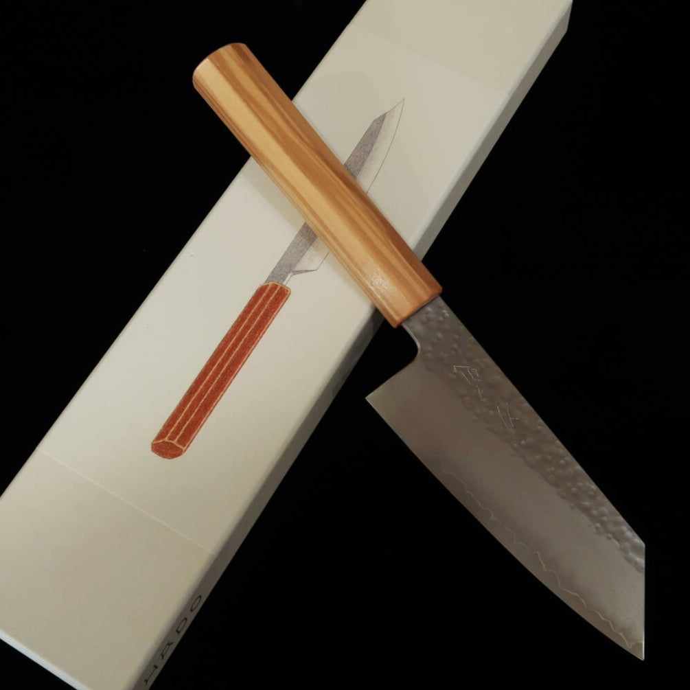 HADO Small Bunka Shiosai VG10 Hammered with Olive Wood Handle (135mm)