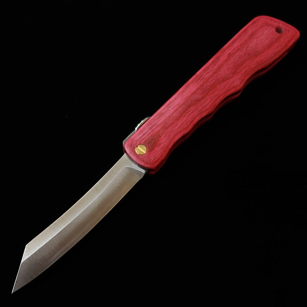 NAGAO Kanekoma Seisakusho HIGONOKAMI – série Woody, Higonokami VG-10, finition « beni » (70 mm)