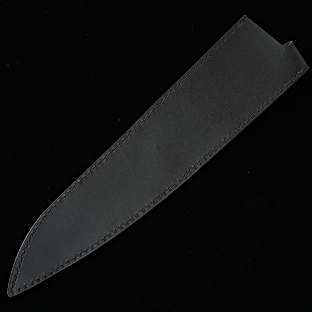 YOKU Leatherworks Leather Knife Sheath for Gyuto Knives, Black/Navy/Camel (240mm)