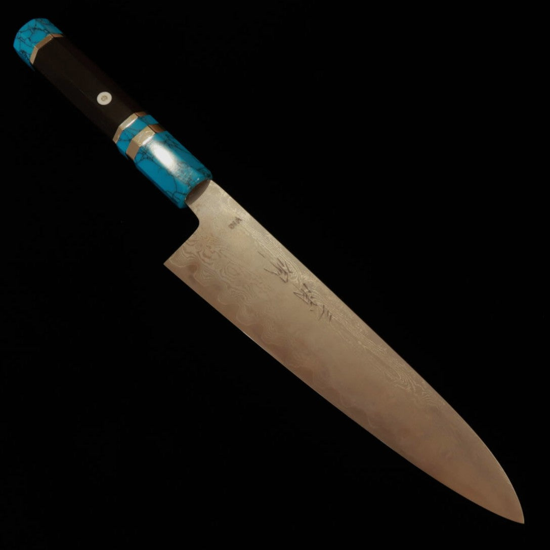 MIURA Obidama Gyuto, VG10 Damascus with Custom Handle (210mm)