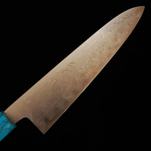 MIURA Obidama Gyuto, VG10 Damascus with Custom Handle (210mm)