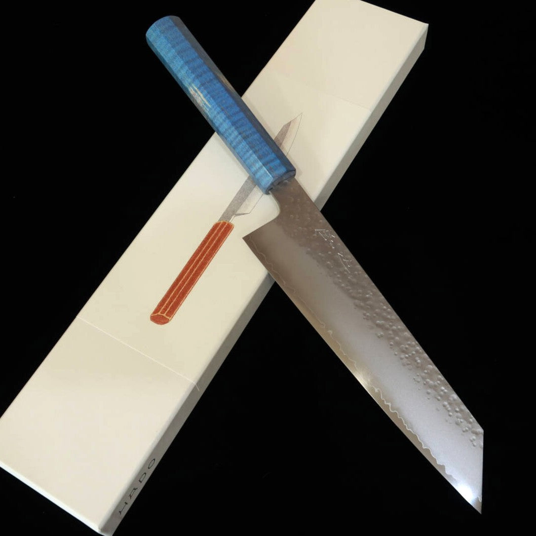 HADO Shiosai, Gyuto, VG10, Hammered finish with Stabalized wood (210mm)